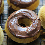 Double Nutella Swirled Pumpkin Doughnuts for #ALDIholiday