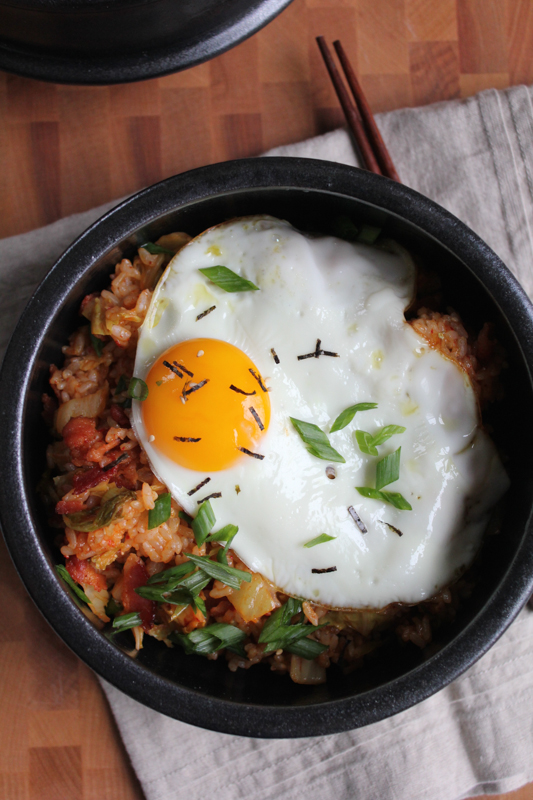 Image result for Egg and Kimchi Rice Bowls