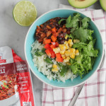 Fire Roasted Garlic Chili with Cilantro Lime Rice for #SundaySupper #McSkilletSauce