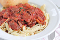 Fettuccine with Slow Cooker Bolognese