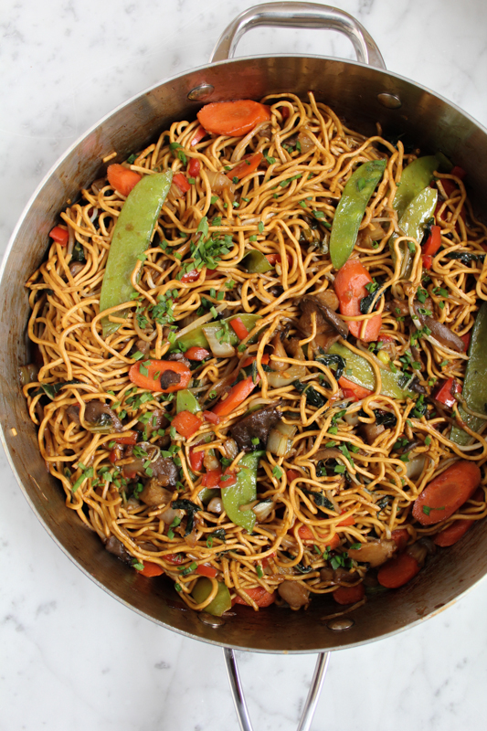 Healthy, Tasty Vegetarian Chow Mein • Hip Foodie Mom