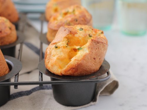 Cheddar Cheese and Chive Popovers