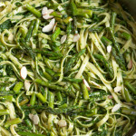 Lemony Pesto Pasta with Asparagus