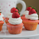 Strawberry Cupcakes for #CookForTheCure