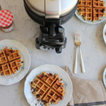 Chocolate Chip Flaxseed Waffles #BrunchWeek