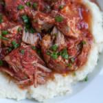 Slow Cooker Pork with Mashed Cauliflower