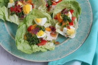 Cobb Salad Lettuce Wraps