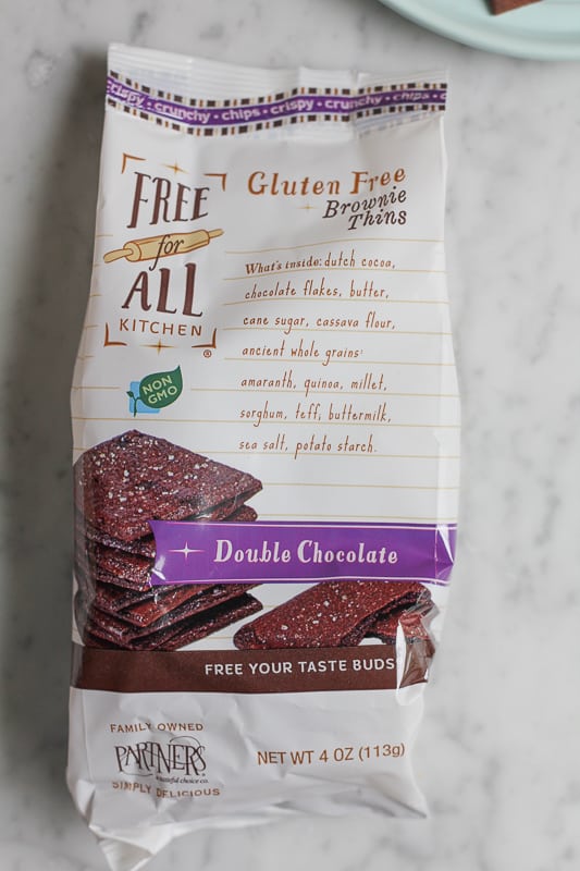 A bag of brownie thins crackers.