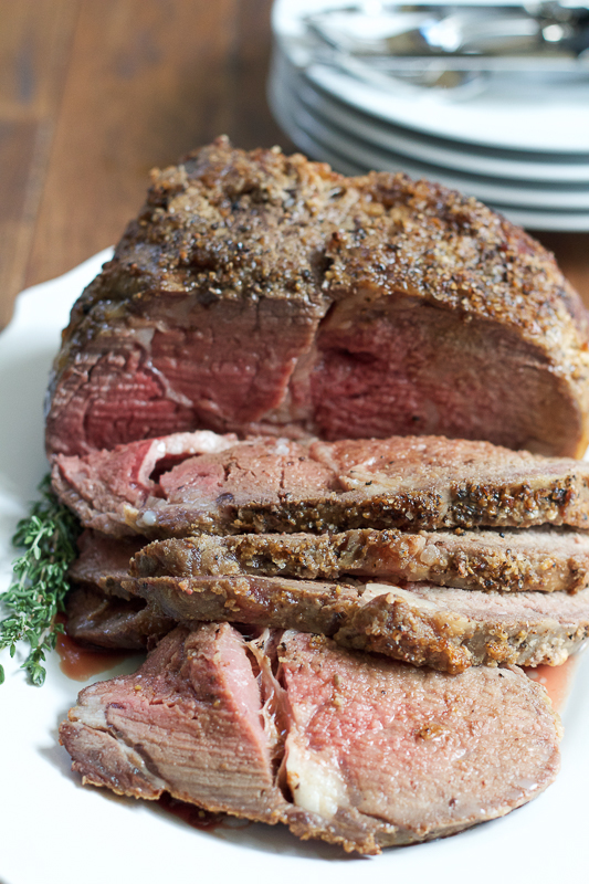 Learn how to properly cook a Prime Rib Roast. This is the perfect main dish for the holidays or even for an upcoming family gathering or special dinner! #ad