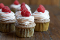 Roasted Raspberry Cinnamon Cupcakes + A Stand Mixer Giveaway!
