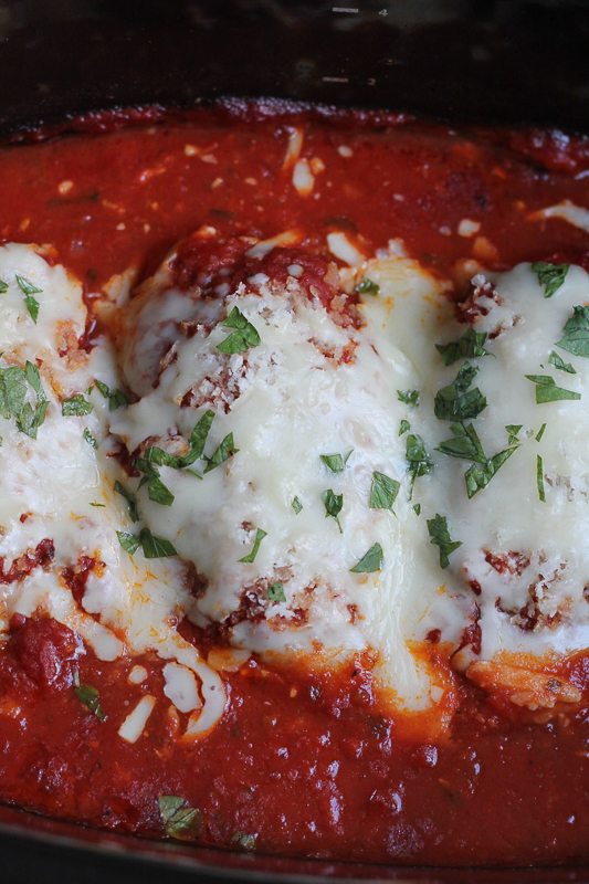 Crock Pot Chicken Parmesan