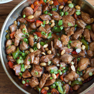 Easy Kung Pao Chicken. Make your fave Chinese food at home! Spicy, savory, easy and delicious. . . you’ve got to try this!