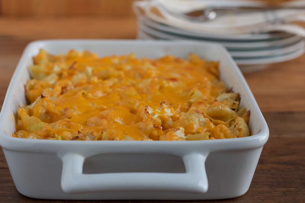 spicy cauliflower mac and cheese