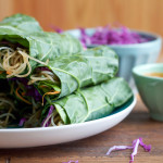 Spicy Asian Collard Green Wraps