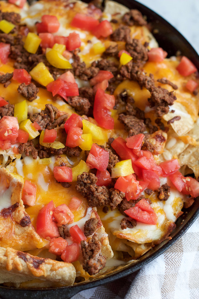 Skillet Nachos • Hip Foodie Mom