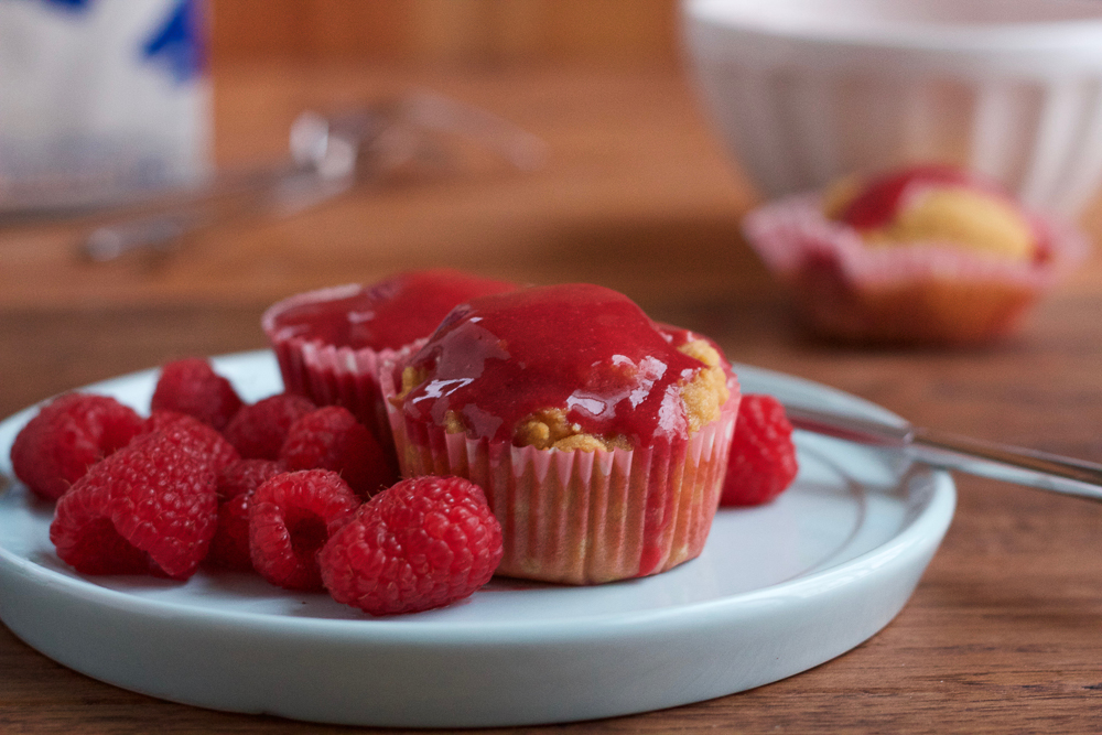 Coconut Raspberry Muffins! Made with coconut flour so they are gluten free, grain free and dairy friendly! You've got to try these! #ad