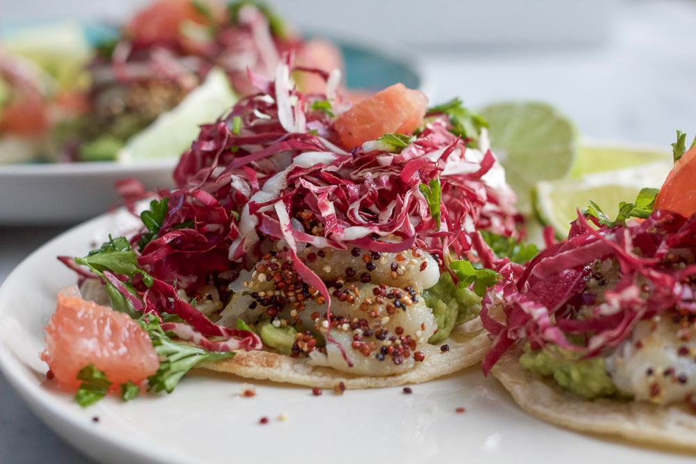 Giada's Fish Tostadas with Citrus Salsa
