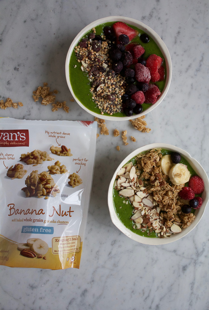 Banana Nut Granola Smoothie Bowl • Hip Foodie Mom
