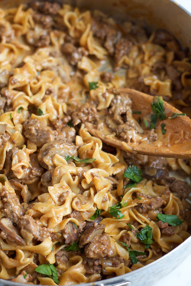 Best One Pot Beef Stroganoff Ever! • Hip Foodie Mom