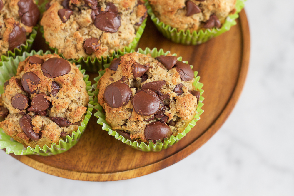 healthy wheat almond coconut flaxseed muffins