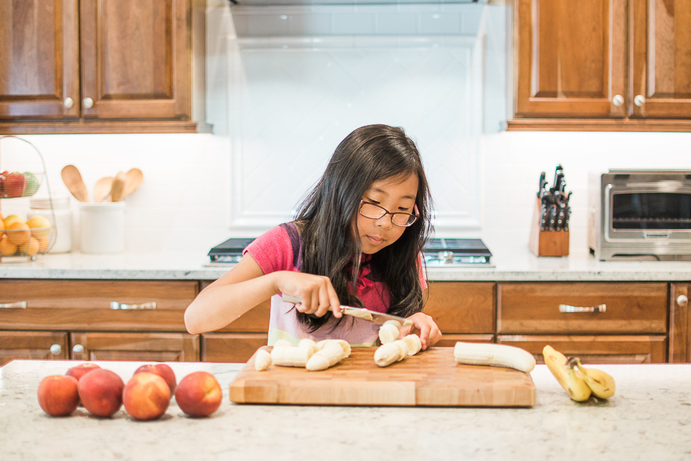 Our Favorite Smoothie! Start off your mornings right with this family favorite! Fresh bananas, frozen mangos and berries, yogurt, almond milk, flaxseed meal and more. My kids love this smoothie and yours will too!