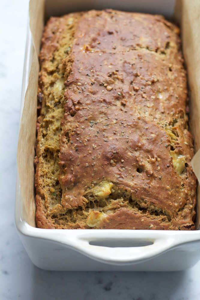 Avocado Banana Chia Bread. Packed with goodness and loaded with avocado, bananas, chia seeds, buckwheat groats, hemp seeds and more! Delicious with butter, or just by itself. You've got to try this!