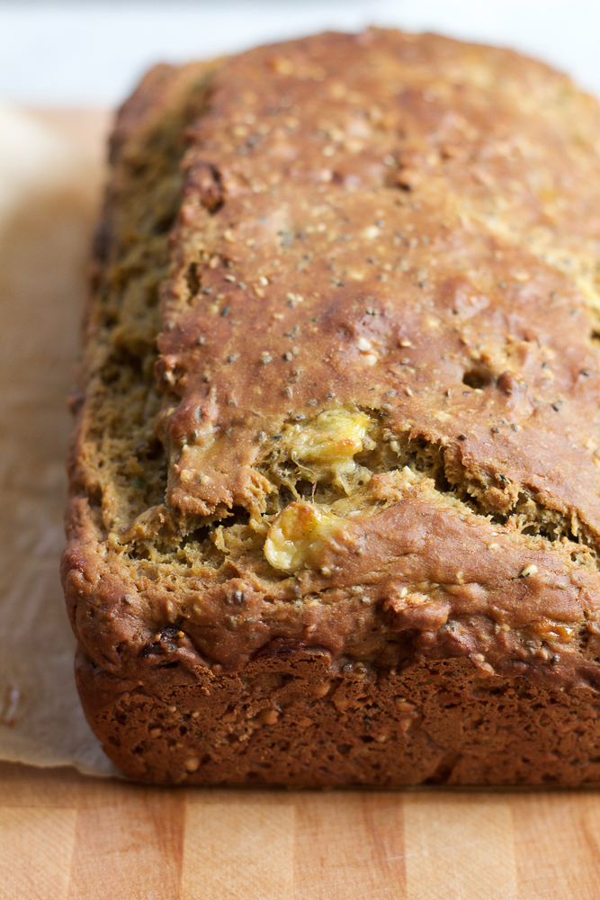 Avocado Banana Chia Bread. Packed with goodness and loaded with avocado, bananas, chia seeds, buckwheat groats, hemp seeds and more! Delicious with butter, or just by itself. You've got to try this!