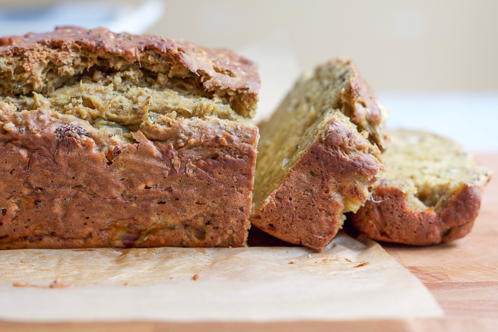 avocado banana chia bread