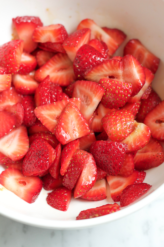 Vegan Strawberry Shortcake with Coconut Whipped Cream! A twist on the traditional Strawberry Shortcake and made with cold coconut milk and coconut sugar. I hope you give this one a try! 