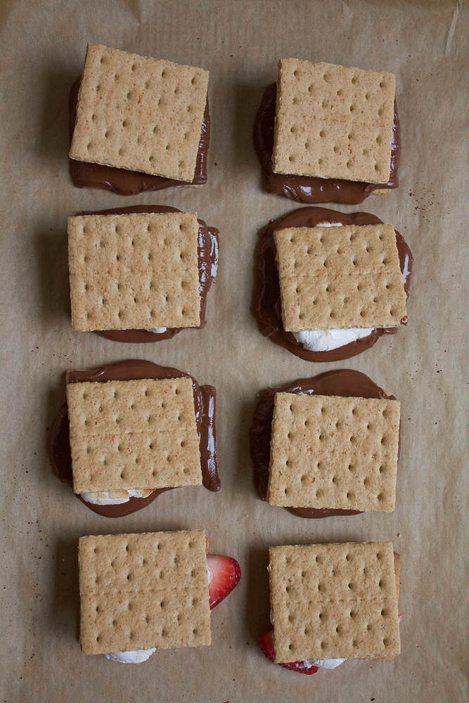 Easy S&rsquo;mores At Home! Completely indulgent and yummy, this is the perfect quick, summer treat to make at home and share with friends and family!