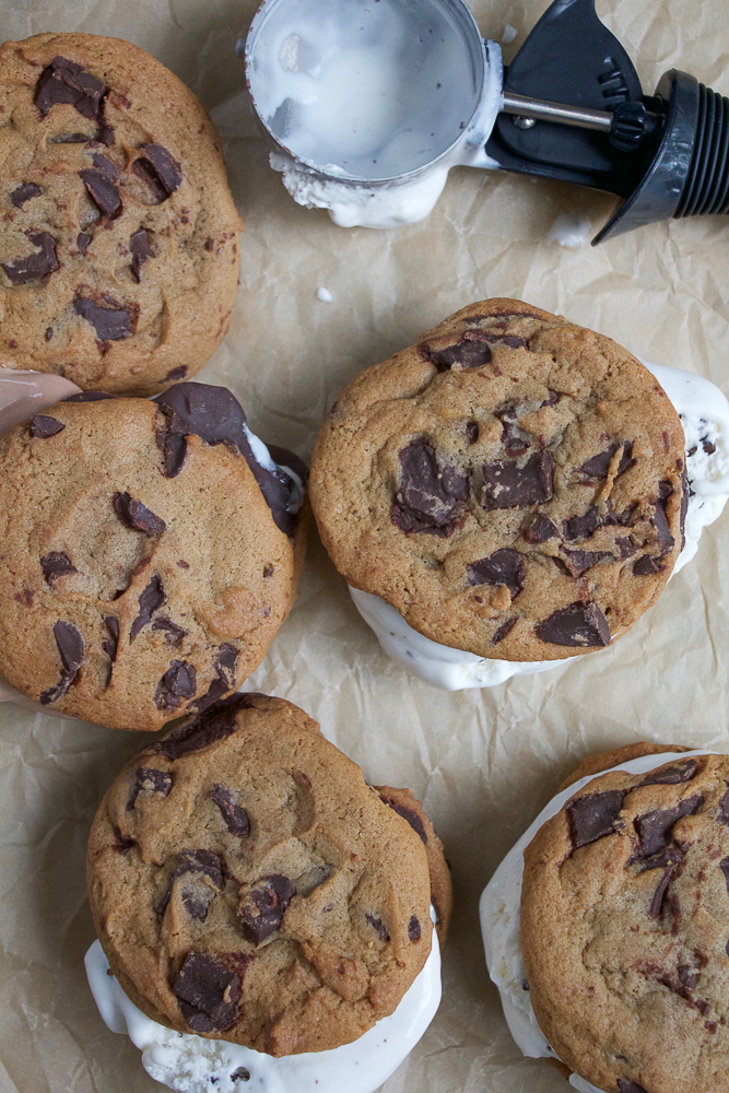 Mint Chocolate Chip Ice Cream Sandwiches • Hip Foodie Mom