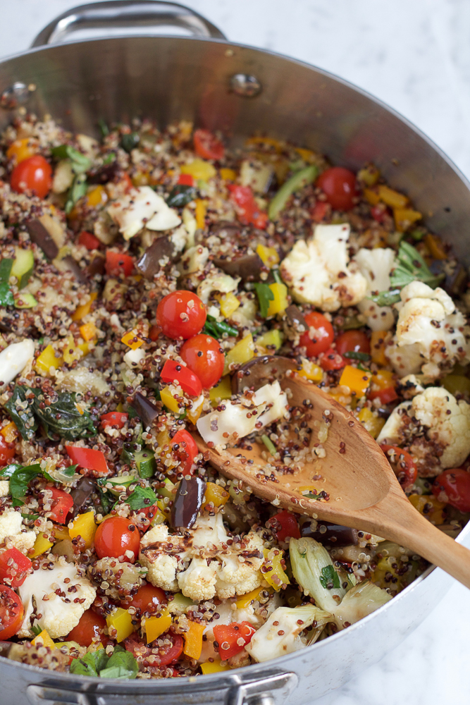 Summer Quinoa Salad in a pot.