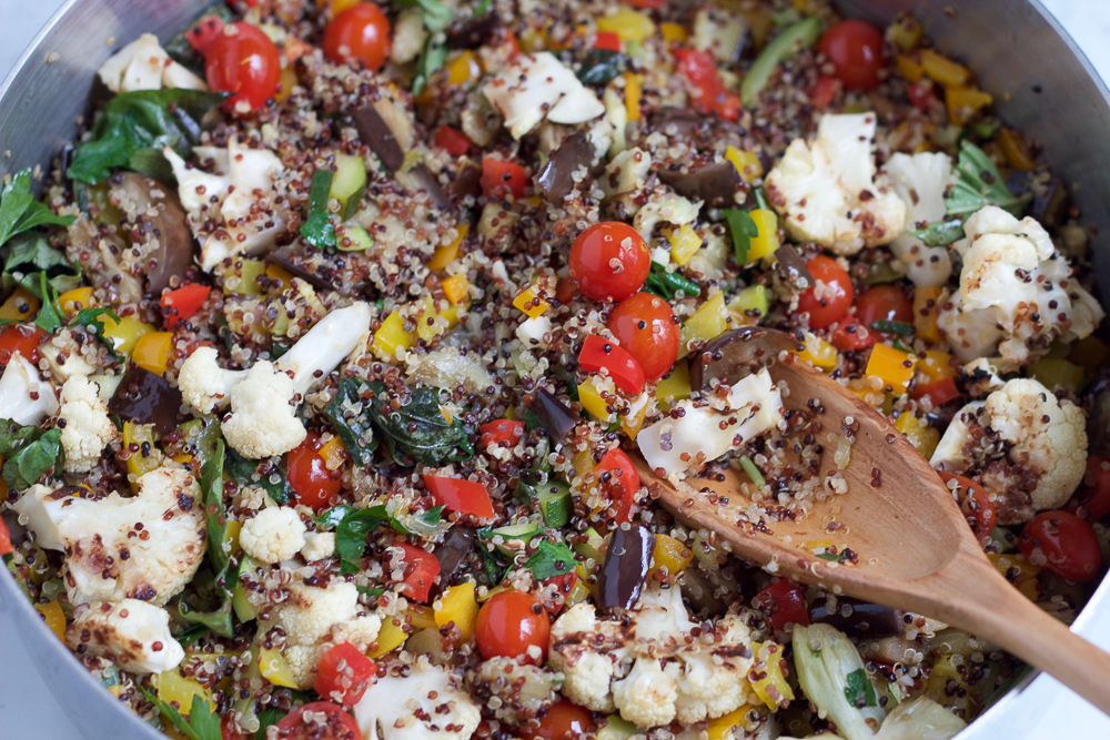 summer quinoa salad + a video!