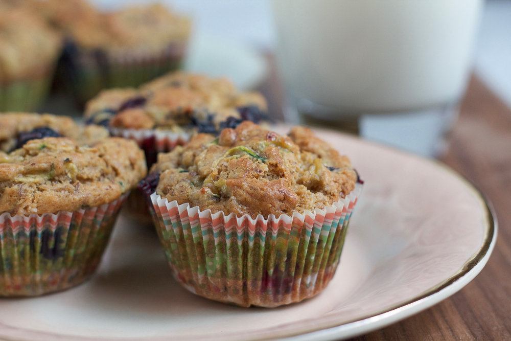 blueberry zucchini muffins