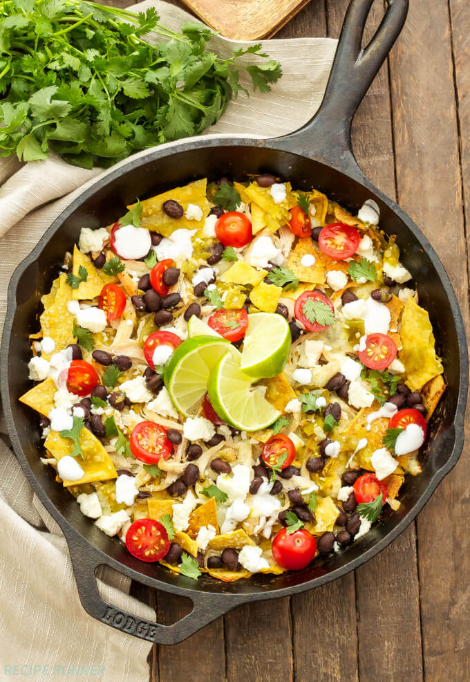 Skillet-Green-Chile-Chicken-Chilaquiles