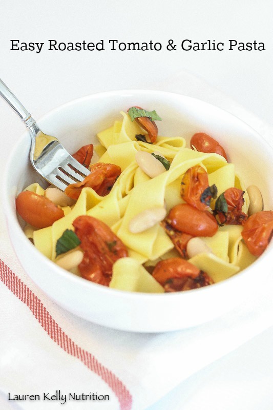 Healthy Weekly Meal Plan 8.6.16! A healthy weekly meal plan featuring an Artichoke and Pesto Chicken Salad, Grilled Peach Crostini with Arugula, Prosciutto, and Goat Cheese, Easy Roasted Tomato Garlic Pasta and more!