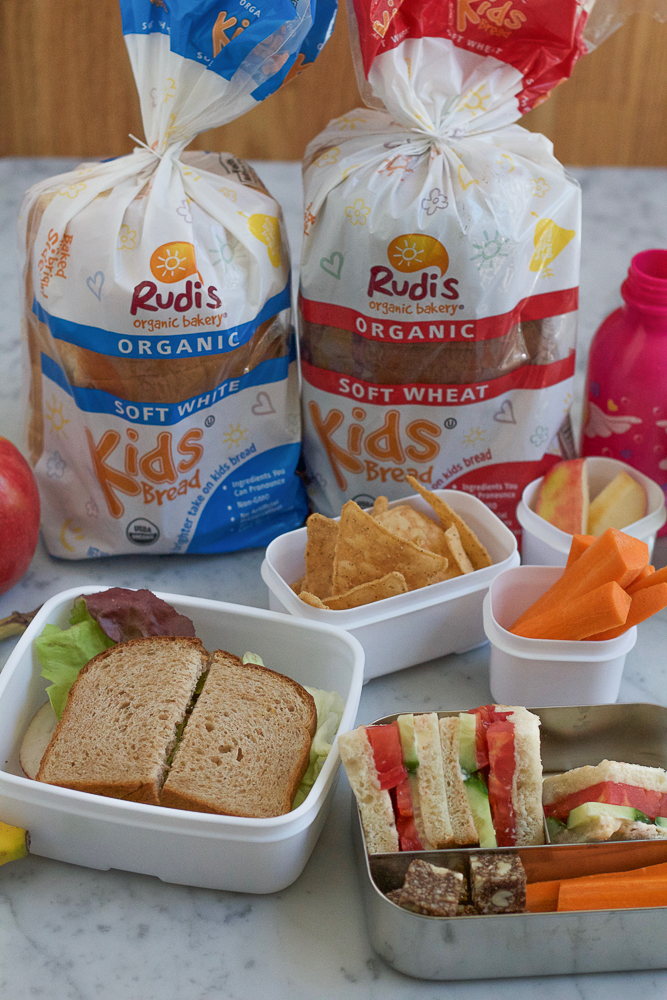 Tomato Cucumber Sandwiches!! Made with Rudi&rsquo;s Organic Bakery Kids Soft White Bread! The perfect sized bread for little hands! These are so easy to make and so delicious! If you grew up eating tomato sandwiches, you know how good this is!!!