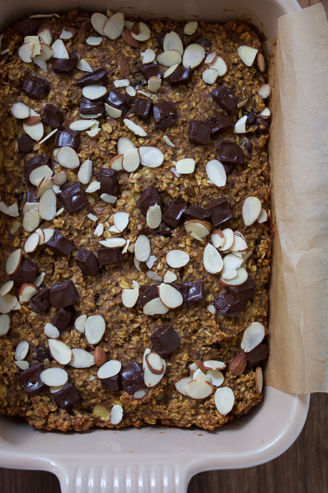 Pumpkin Flaxseed Chocolate Breakfast Bars