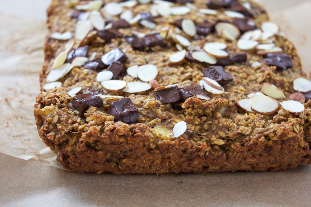 Pumpkin Flaxseed Chocolate Breakfast Bars