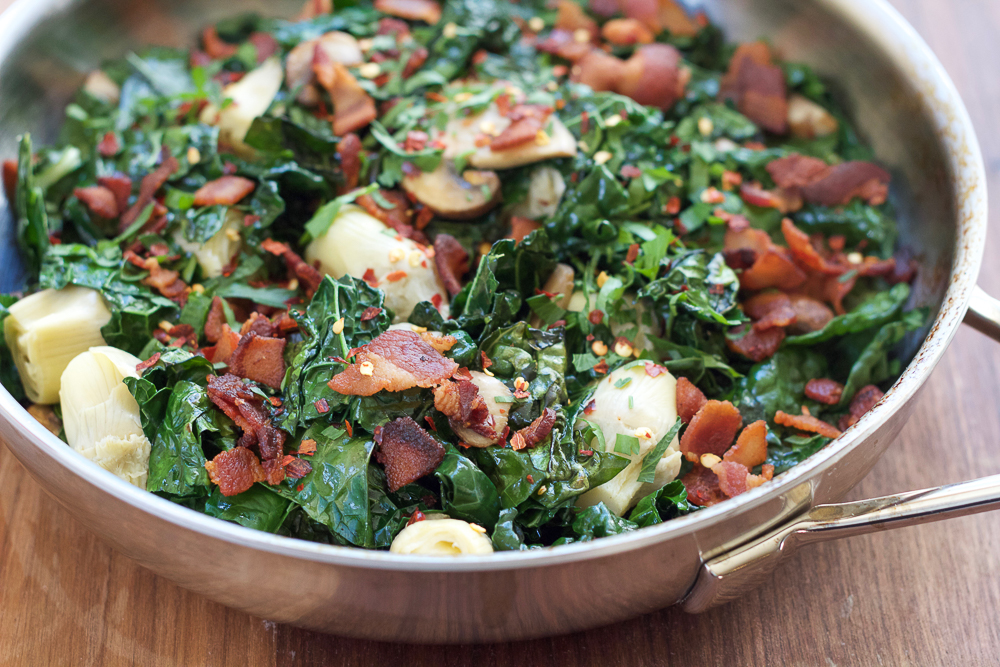 warm artichoke salad