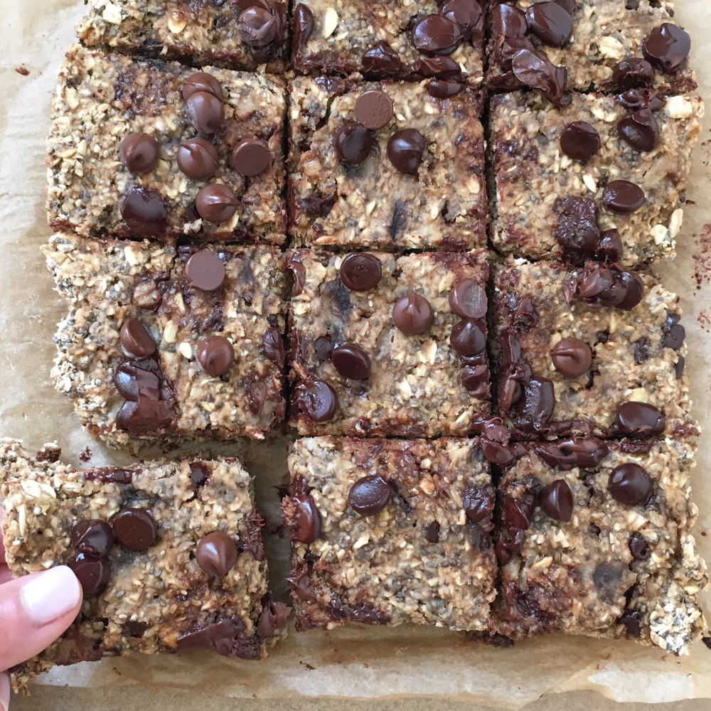 Chocolate Chia Bars! Soft, chewy, easy to make and packed with goodness! These Chocolate Chia Bars are so delicious! You have to try the recipe!