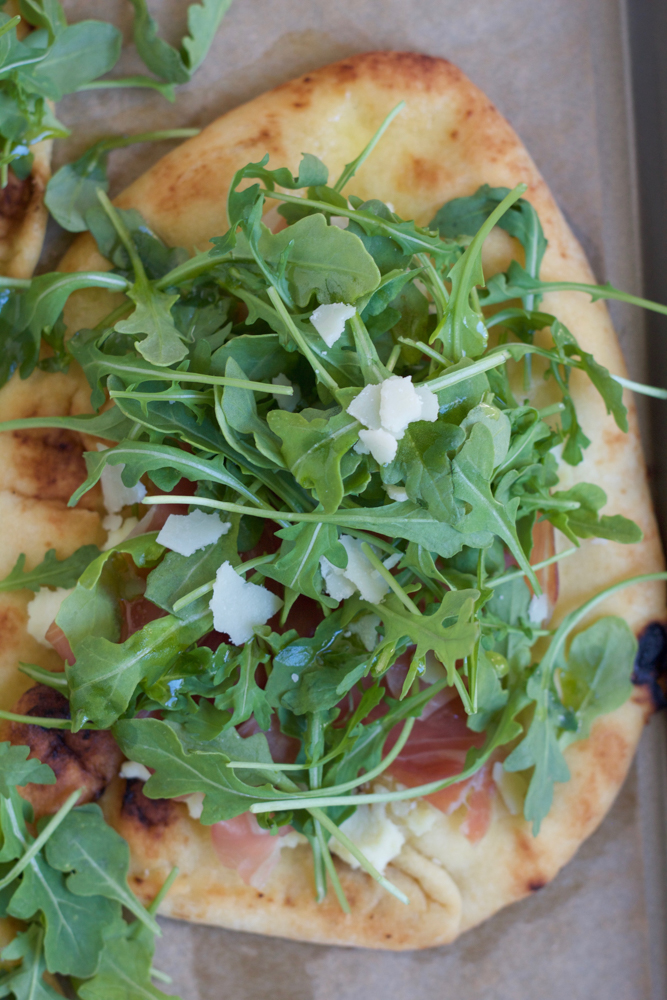 Prosciutto Arugula Flatbread Pizza