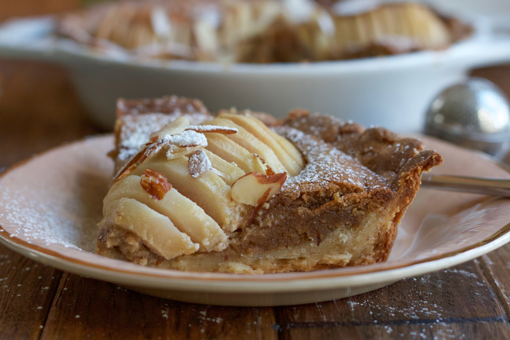 pear almond tart