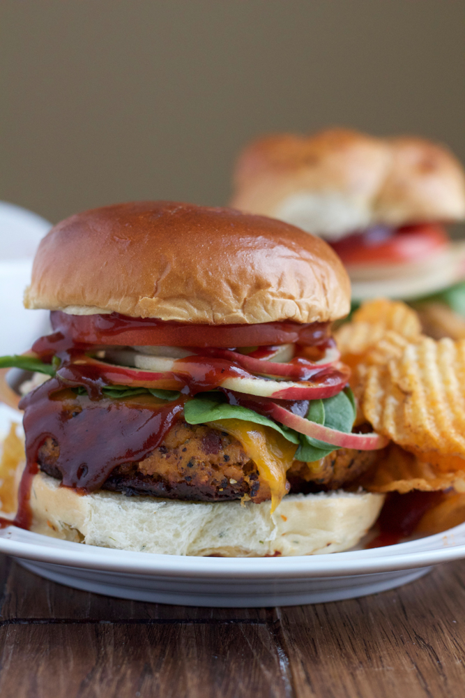 BBQ Chicken Burgers + A Giveaway!