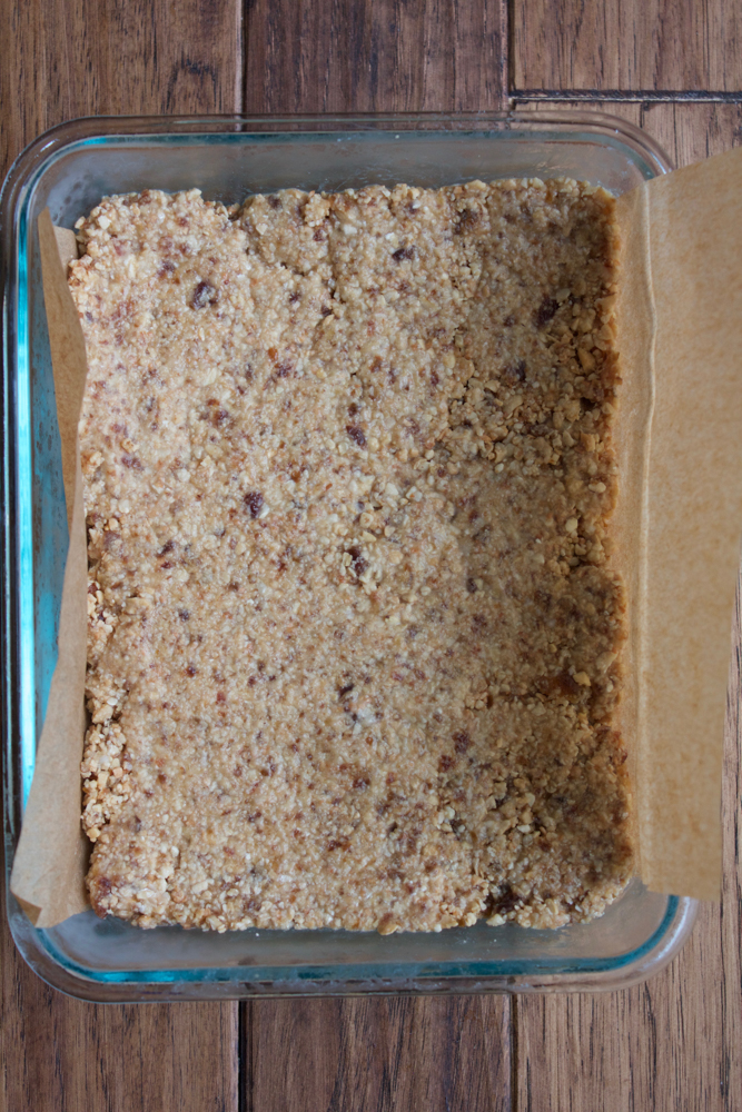 Vegan No Bake Toasted Coconut Bars!!! Made with coconut oil, shredded coconut, cashews, dates, coconut butter and more! These are no bake and delicious! Coconut lovers, you have to try these bars!