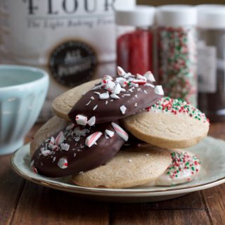 Holiday Shortbread Cookies! The perfect shortbread cookie, dressed up for the holidays! Get your kids involved for the decorating fun!