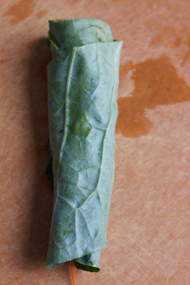 Roasted Butternut Squash Collard Wraps! A healthy and delicious way to enjoy some of your favorite veggies! Try them with homemade tahini sauce, or my spicy peanut sauce! Either way, make these wraps!