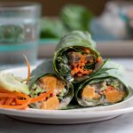 Roasted Butternut Squash Collard Wraps