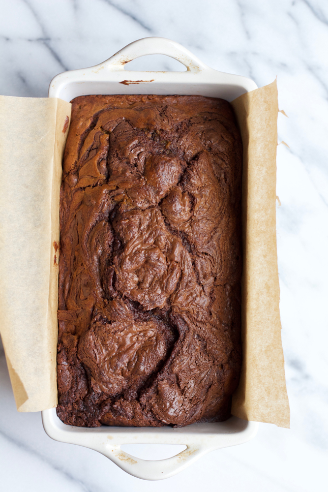 Nutella Banana Bread! Made with White Lily flour and filled with swirls of your favorite chocolate hazelnut spread. This bread is irresistible!