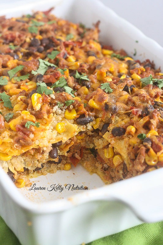 Healthy Weekly Meal Plan 1.28.17! Check out this week&rsquo;s meal plan featuring Supreme Pizza Quinoa, Asian Quinoa Bok Choy, Mexican Quinoa Lasagna and more!